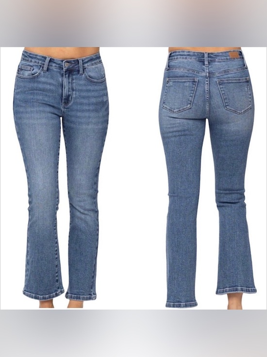 Judy Blue Denim - Judy Blue Cropped Bootcut Mid-rise Jeans - Sz 7/28 - New with Tags